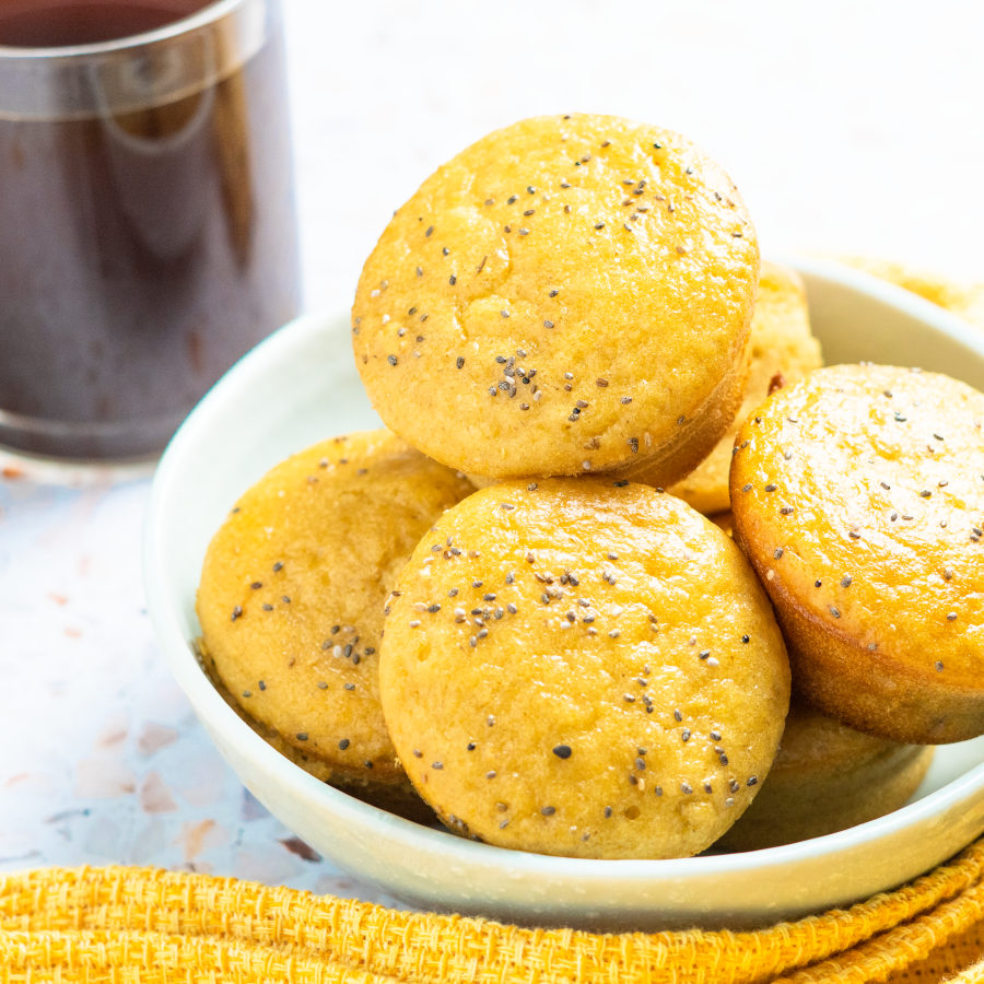 lemon-chia-protein-muffins